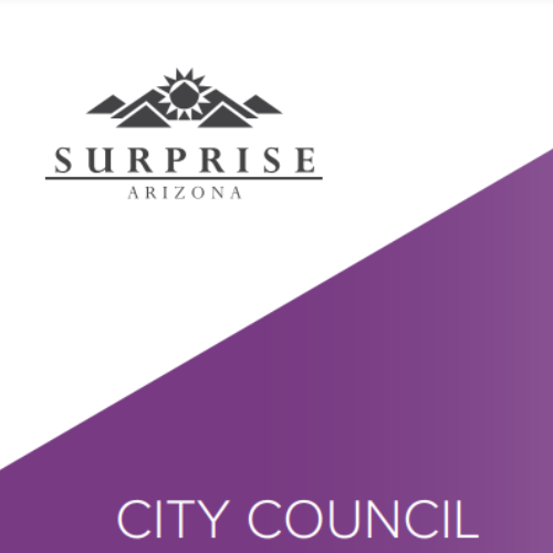 logo for surprise city council